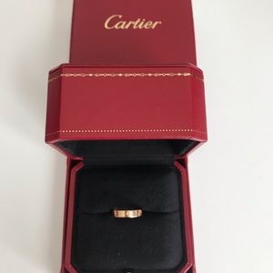 Cartier Love wedding band Pink gold ring
